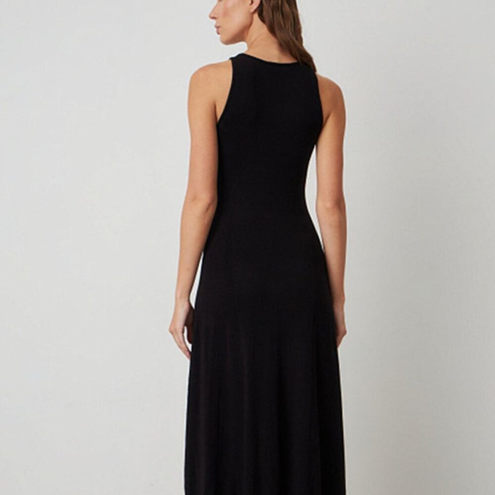 Side Slit Round Neck Sleeveless Dress - Picture 7 of 11